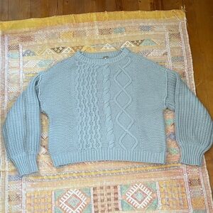 Free People Dream Cable Knit Sweater